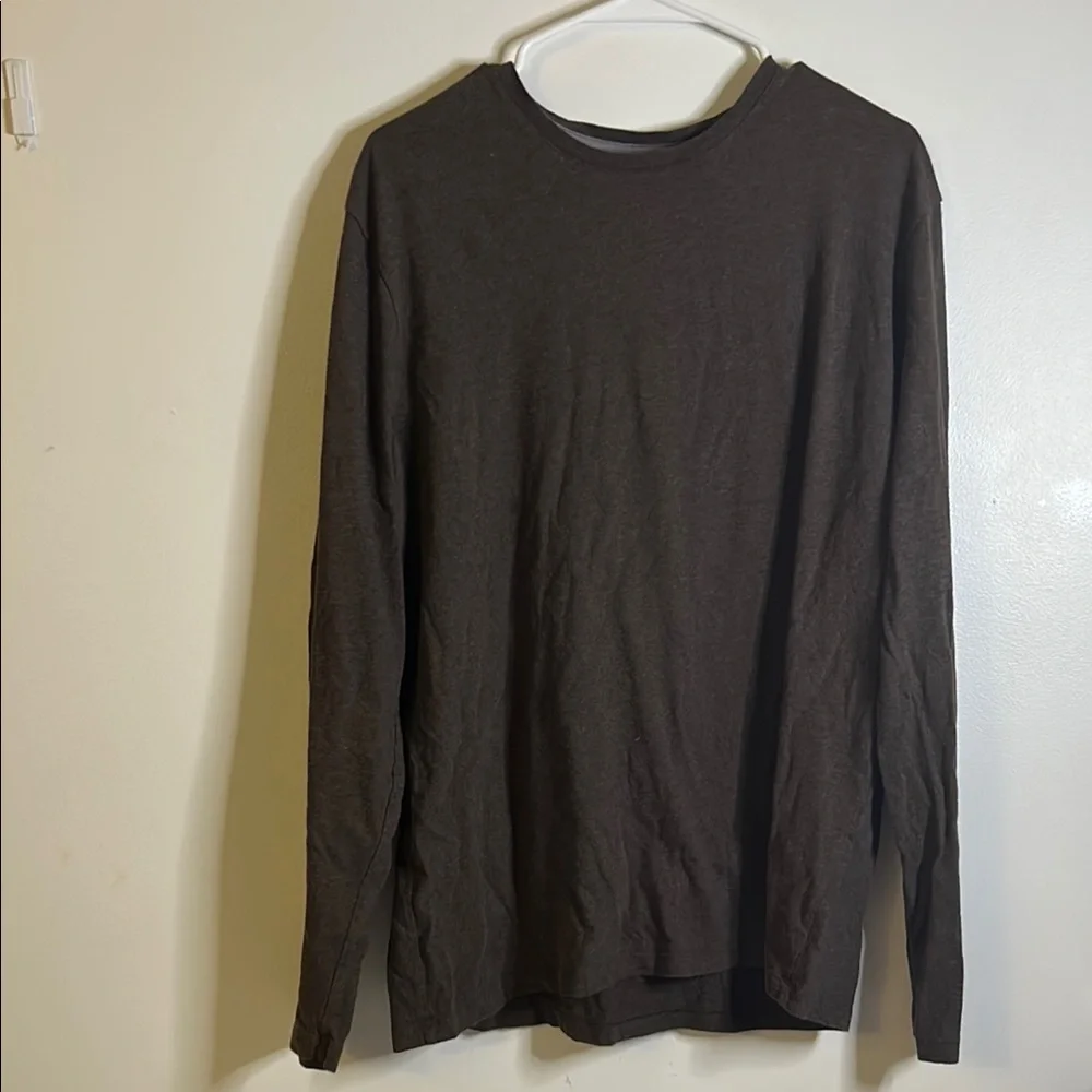 Banana Republic long sleeve soft wash tee size xl Black 100% cotton casual